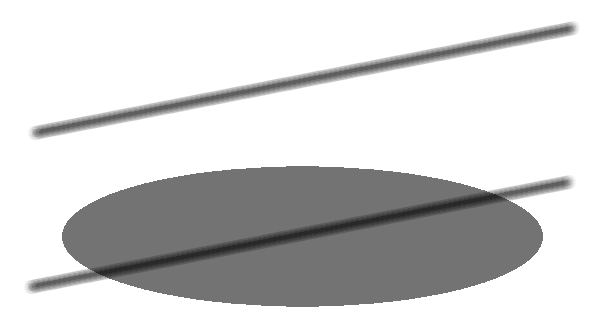 shape of ellipse with fill, uniformed tint